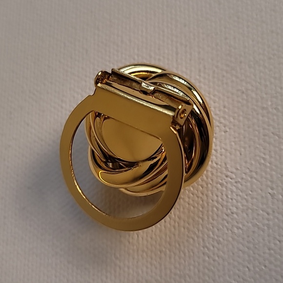 Vintage Anne Klein Gold Tone Scarf Clip - Picture 5 of 6